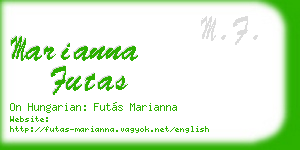 marianna futas business card